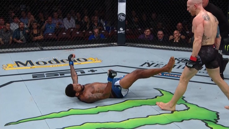UFC. Potworny nokaut! Emmett w brutalny sposób pokonał Johnsona (WIDEO)
