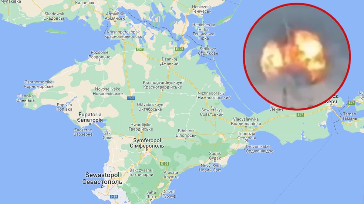 Eksplozje na Krymie. Pożar w rosyjskim magazynie amunicji