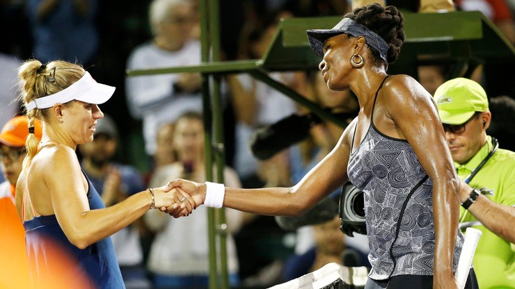 Turniej WTA w Miami: Starsza z sióstr Williams wyeliminowała Kerber