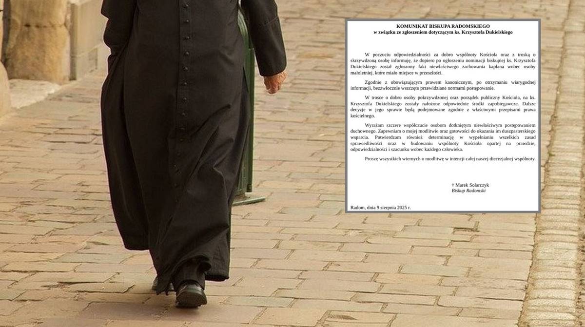 Miał zostać biskupem, ale odmówił papieżowi. Diecezja tłumaczy