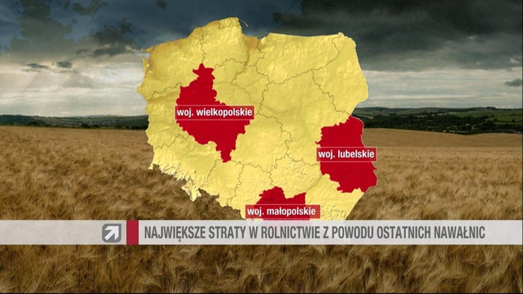 152 mln zł strat w rolnictwie z powodu klęsk pogodowych