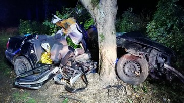 Samochód z nastolatkami uderzył w drzewo. Nie żyje 18-latek