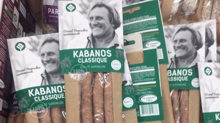 Depardieu twarzą kabanosów produkowanych na Białorusi, które w Rosji udają francuskie