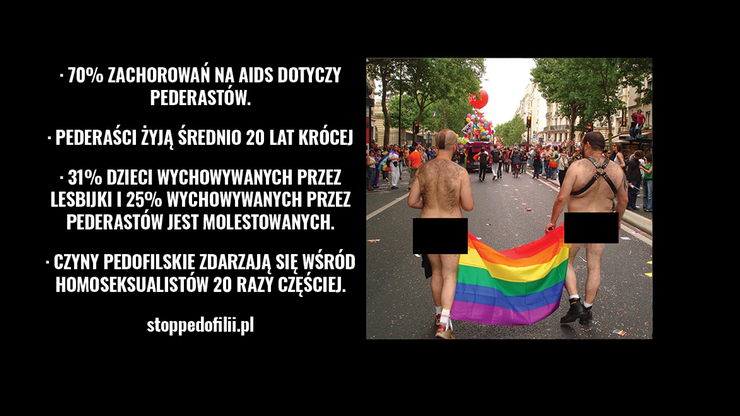 Dwóch nagich mężczyzn i kolorowa flaga. Poznań zawiadamia prokuraturę ws. plakatu na kamienicy