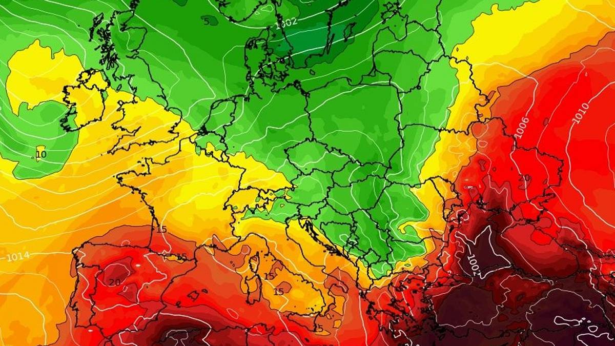 Nadchodzi duże ochłodzenie. Fot. Wxcharts.com