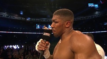 Joshua: Wyzywam Fury'ego! Chcę kolejnej walki na Wembley (WIDEO)