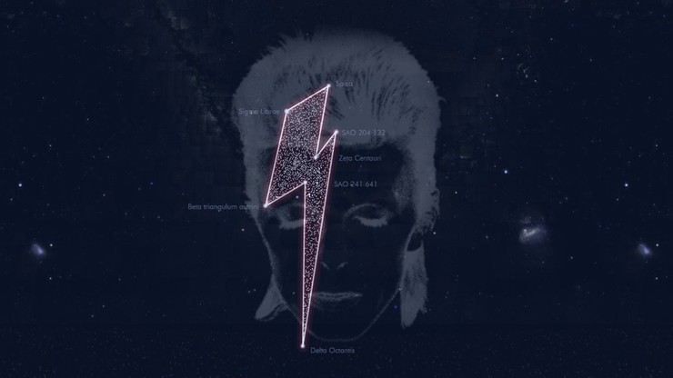 David Bowie z własną... konstelacją gwiazd
