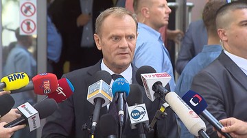 "Kaczyński mnie nie przestraszy". Donald Tusk po przesłuchaniu w prokuraturze