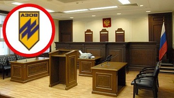Rosjanin skazany za posiadanie w telefonie logo pułku Azow