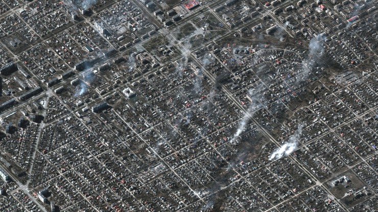 Wojna w Ukrainie. Oblężony Mariupol. Zdjęcia satelitarne miasta