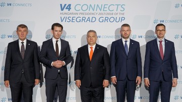 Premier Morawiecki w Budapeszcie. Spotkanie szefów państw Grupy Wyszehradzkiej z kanclerzem Austrii