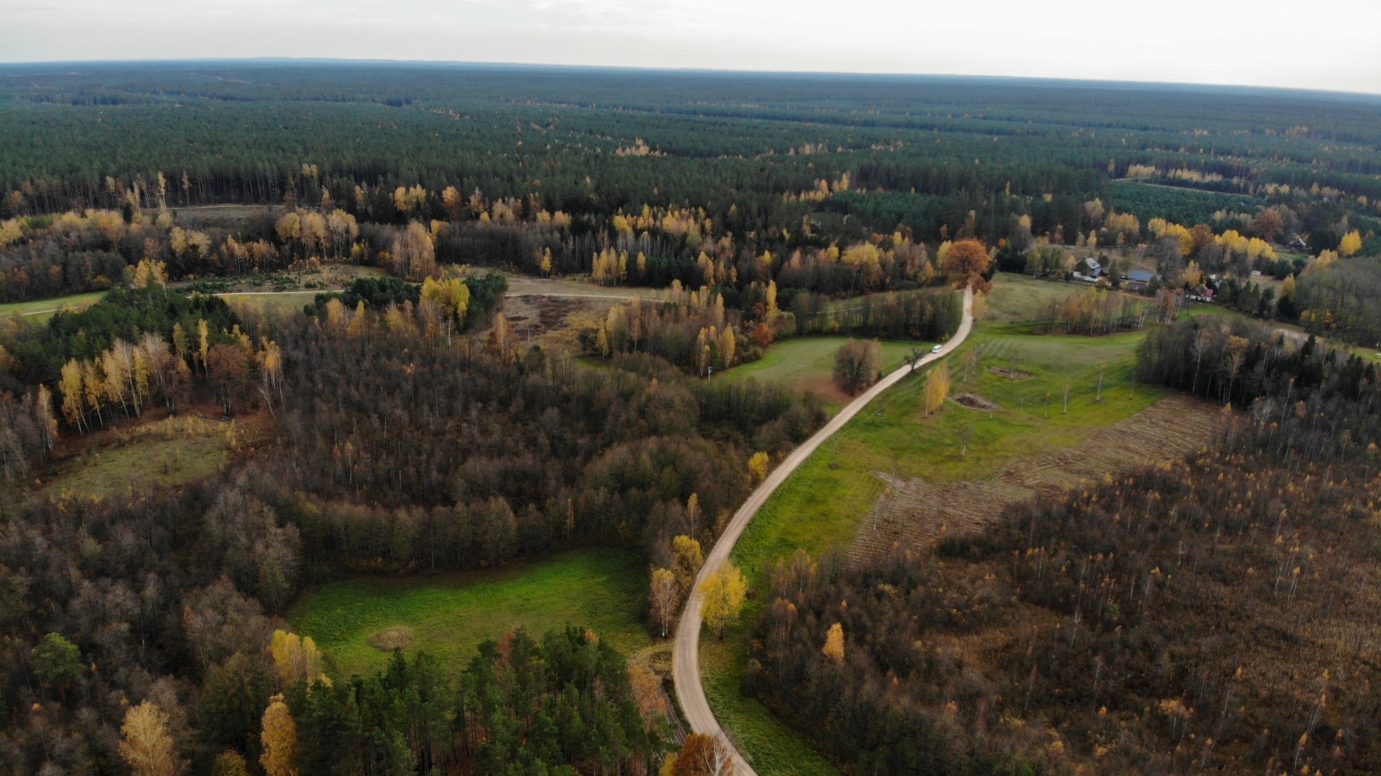 Jesień na nizinach z lotu ptaka - zdjęcie 35