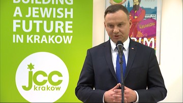 Prezydent: nikt w Polsce nie wie, ile tak naprawdę ma w sobie krwi żydowskiej