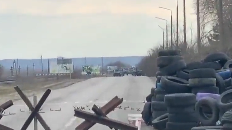 Wojna Rosja-Ukraina. Nieuzbrojeni mieszkańcy Enerhodaru powstrzymali rosyjską kolumnę wojskową