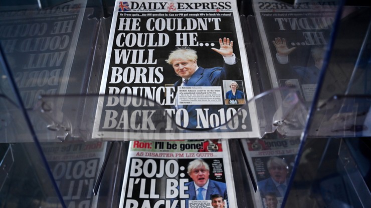 Wielka Brytania: Boris Johnson nie będzie kandydował na premiera