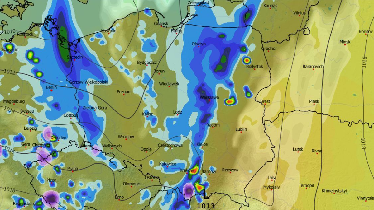 Pogoda w poniedziałek może być najmniej sprzyjająca. Wrócą deszcze i zapewne lokalne burze