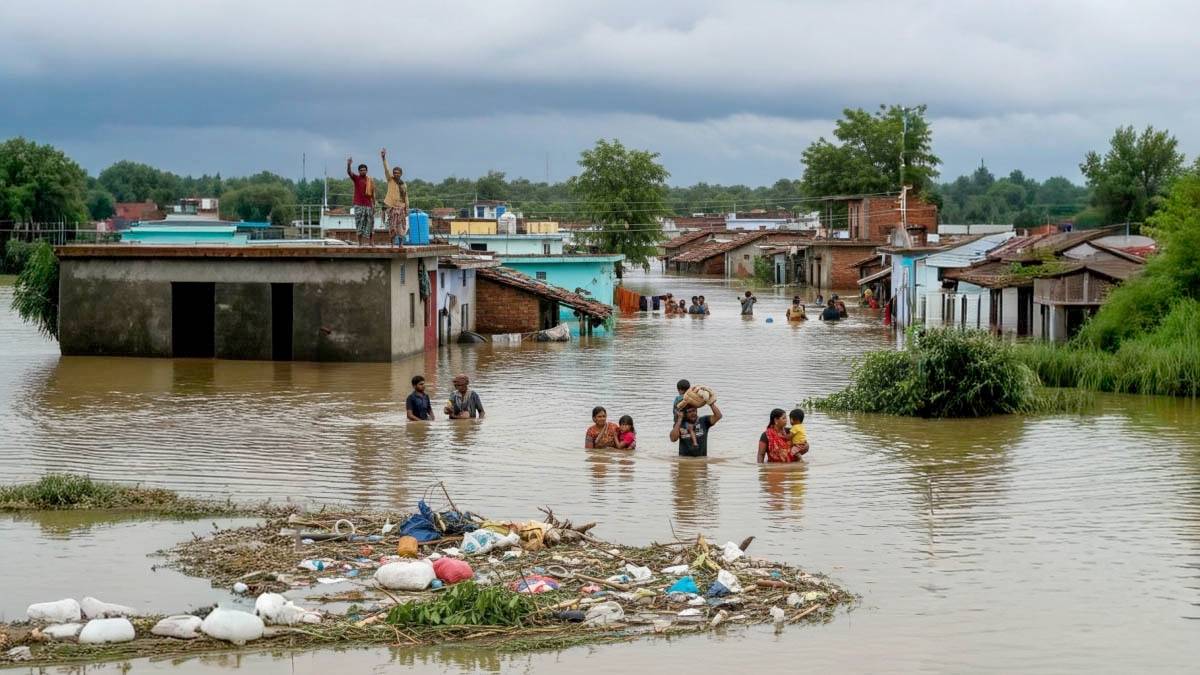 Powódź w Indiach. Fot. Pixabay.