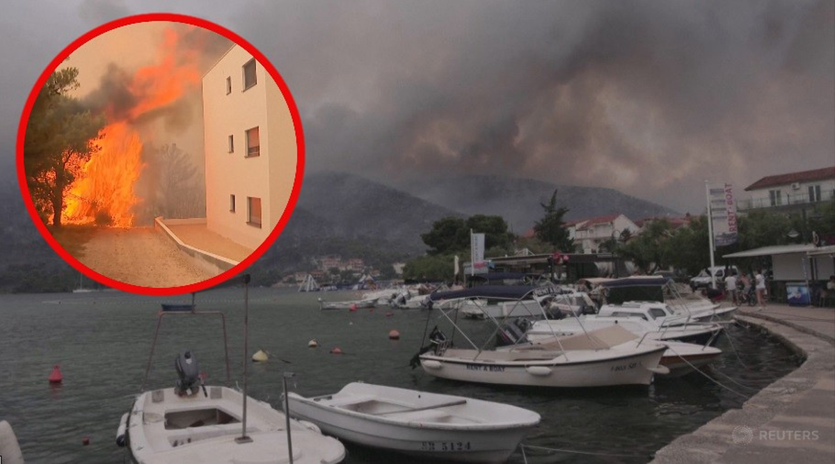 Chorwacja. Potężny pożar strawił domy, samochody i kilkaset hektarów lasu