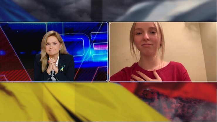 Wojna w Ukrainie. Wzruszenie dziennikarki Polsat News. "Dziewczyno, bądź bezpieczna"
