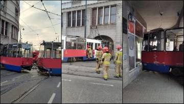 Tramwaj uderzył w kamienicę. Są pierwsze podejrzenia policji