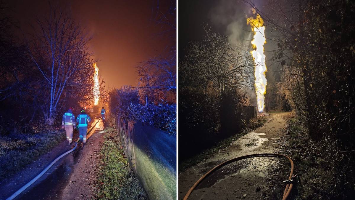 Słup ognia na krakowskim osiedlu. Doszło do rozszczelnienia instalacji gazowej