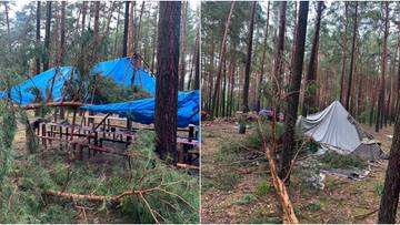Gwałtowne burze nad Wielkopolską. Ewakuowano obóz harcerski