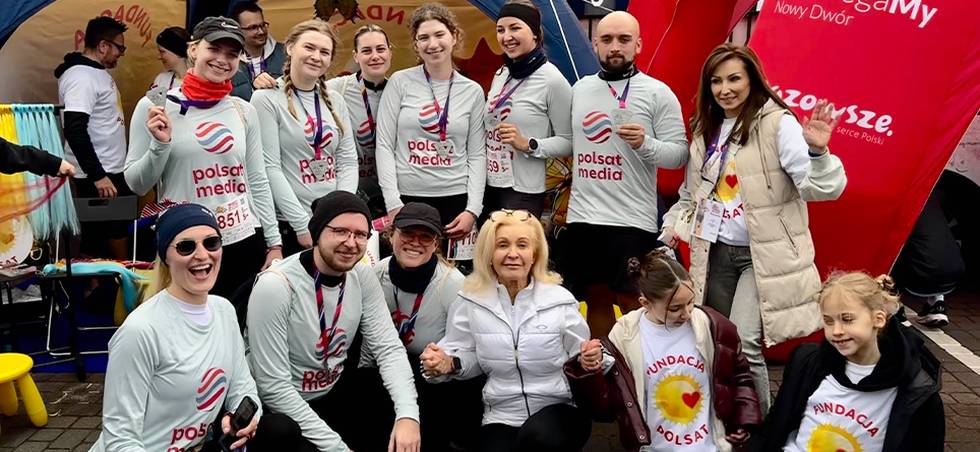 Team Polsat Media na 7. Biegu z radością