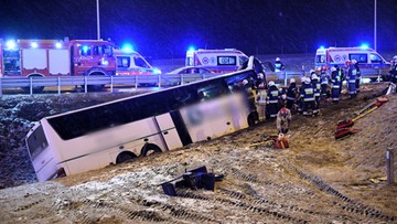 Śmiertelny wypadek autokaru na A4. W tym samym miejscu, co dwa tygodnie temu