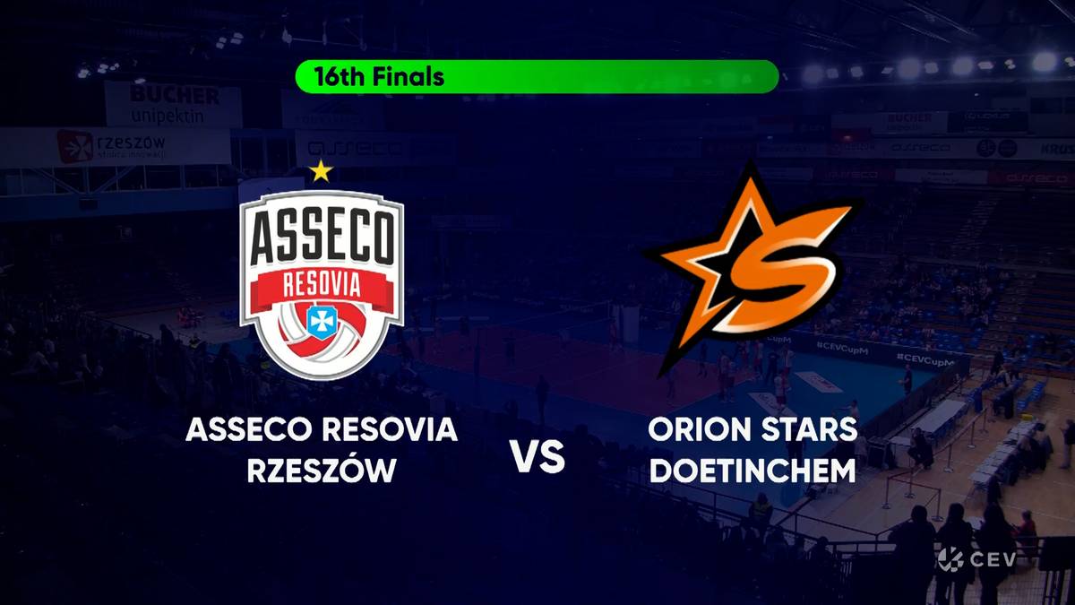 Asseco Resovia Rzeszów – Orion Stars Doetinchem. Skrót meczu