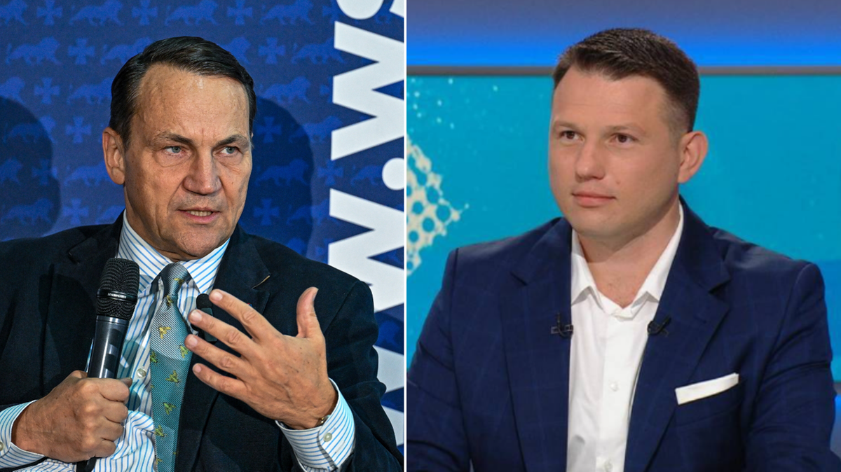 "Zwyczajne chamstwo buraka". Mentzen o incydencie na spotkaniu z Sikorskim