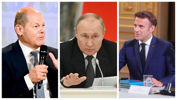 Rozmowa Scholz, Macron i Putin. Kreml przestrzegł przed dalszymi dostawami broni na Ukrainę