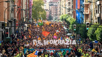 W Kraju Basków demonstracja poparcia dla referendum w Katalonii