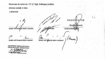 Prokuratura opublikowała skan protokołu z przesłuchania Birgfellnera. Jest na nim jego podpis