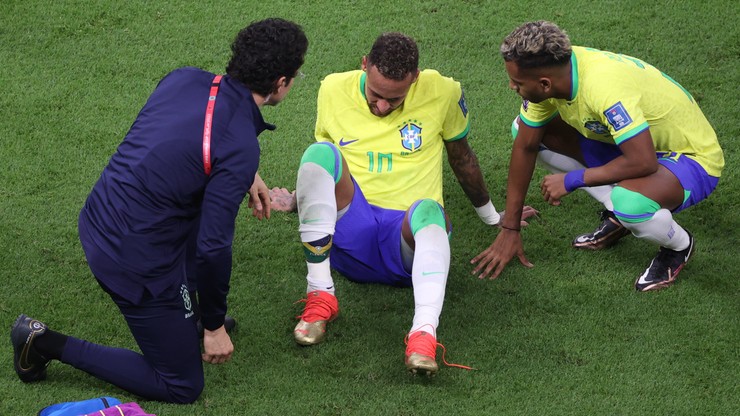 Łzy Neymara w trakcie meczu Brazylii