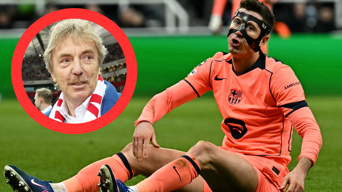 Zbigniew Boniek i Robert Lewandowski na zdjęciu kolaż.
