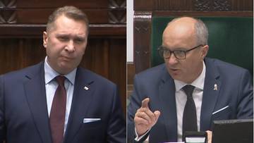 Burza w Sejmie po wystąpieniu Przemysława Czarnka. "Pasożyty, zdrajcy", "to jest skandal"