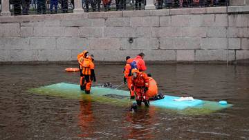 2024-05-10 Rosja. Autobus wpadł do rzeki. Są zabici i ranni