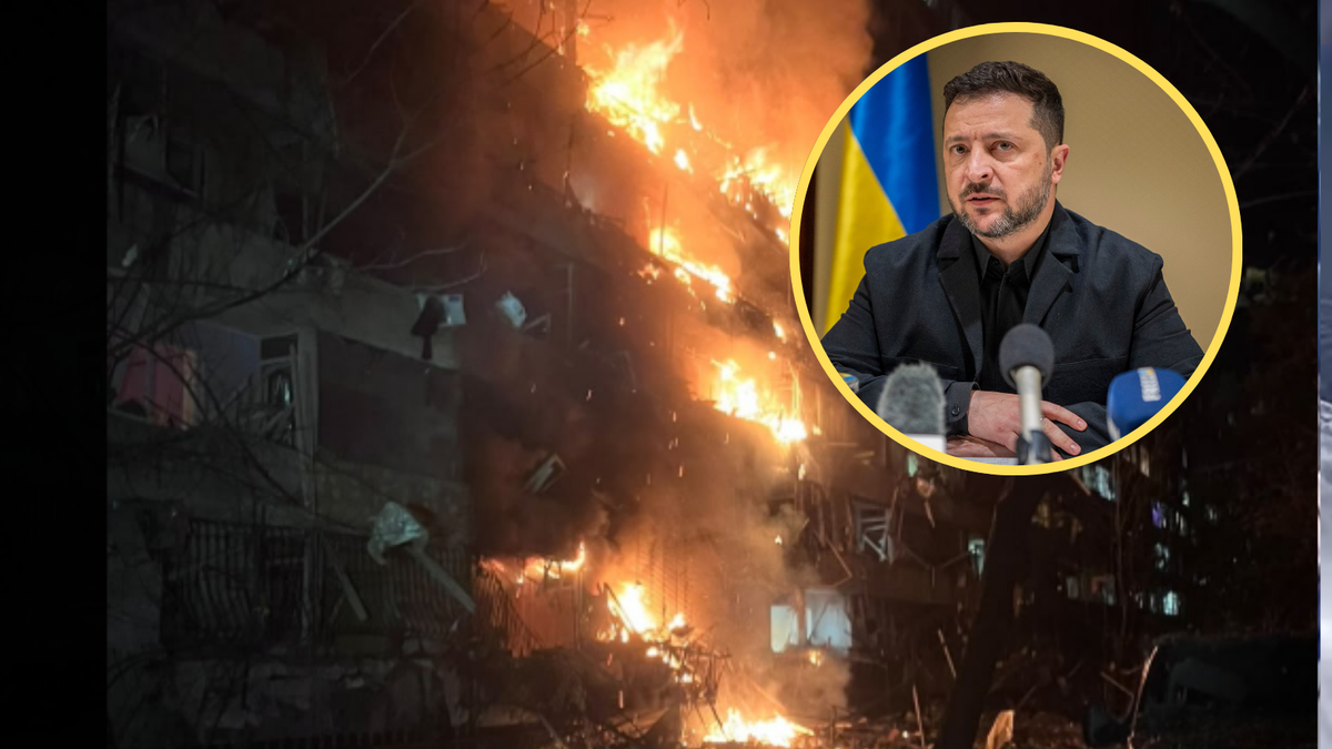 Kijów pod ostrzałem. Zełenski rozgoryczony: Partnerzy znów nie ostrzegli