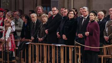 Kopia słynnego obrazu znów w Notre Dame. Pierwsza dama wzięła udział w uroczystości