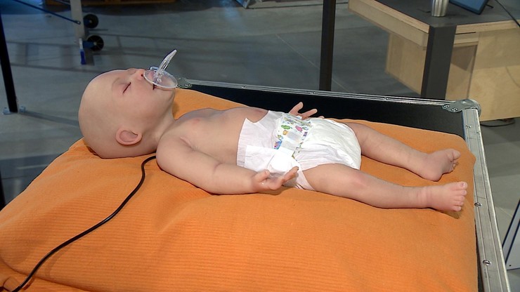 Do złudzenia przypomina żywe niemowlę. Dziecko-robot nowym eksponatem Centrum Nauki Kopernik