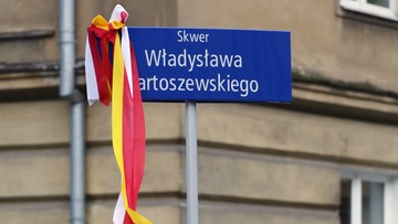 Skwer im. Władysława Bartoszewskiego. Na warszawskiej Woli