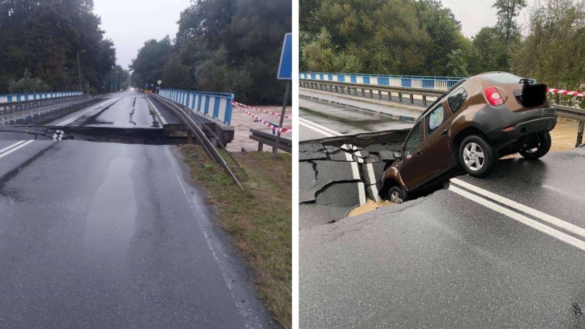 Alarm przeciwpowodziowy w Opolu. W Krapkowicach woda uszkodziła most