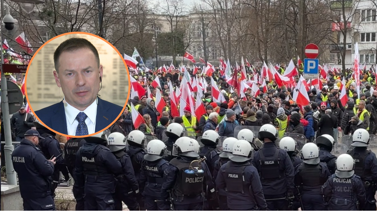 Protest w Warszawie. Wiceminister: Członkom "Solidarności" płacono 200 zł, aby przyjechać