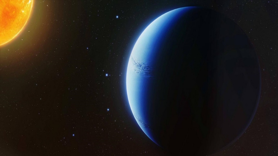 Artystyczna wizja egzoplanety WASP-96b. Fot. NASA.