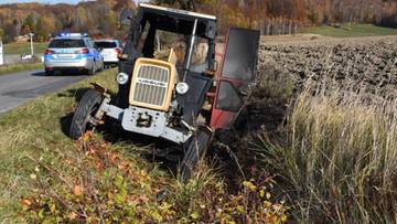 Nie chciał wracać pieszo z dyskoteki. Ukradł ciągnik, a potem go podpalił 