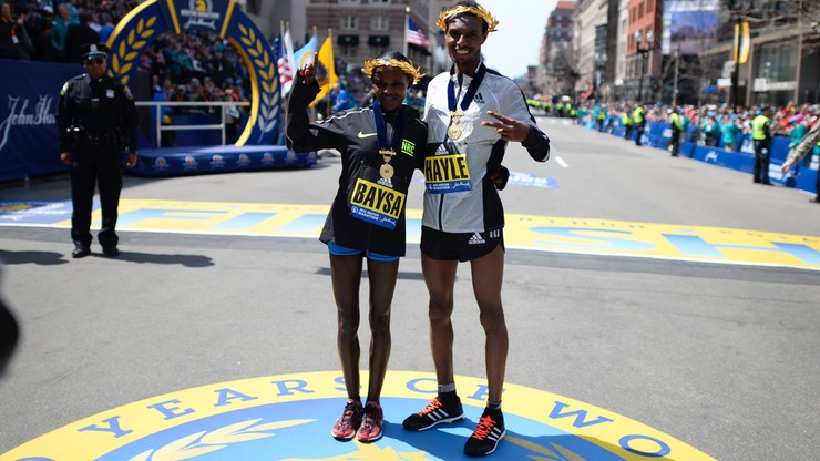 Maraton w Bostonie: Etiopczycy Berhanu i Baysa najszybsi
