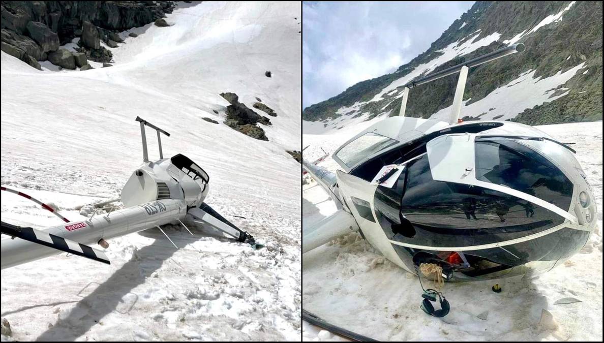 Helikopter rozbił się w Tatrach. Tuż obok schroniska
