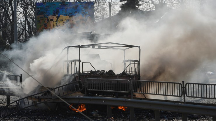 Wojna na Ukrainie. Rosjanie ostrzelali w obwodzie charkowskim autokar z cywilami. Są ofiary
