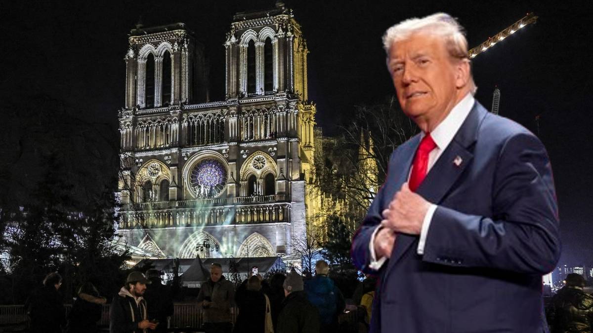 Katedra Notre Dame zostanie ponownie otwarta. Donald Trump przybył do Paryża